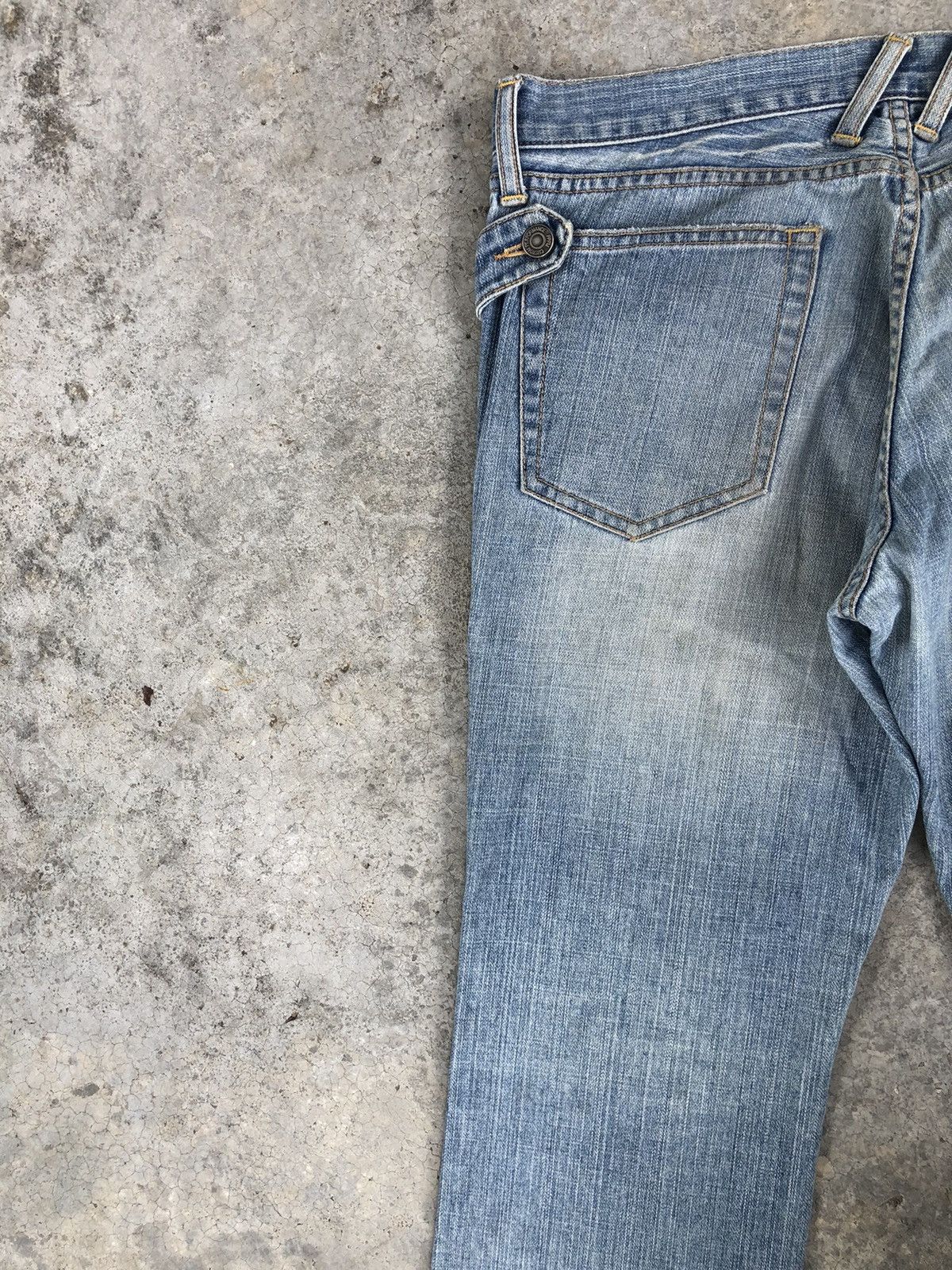PPFM Japanese PPFM Double Waist Distressed Jeans Size US 33 - 9 Thumbnail