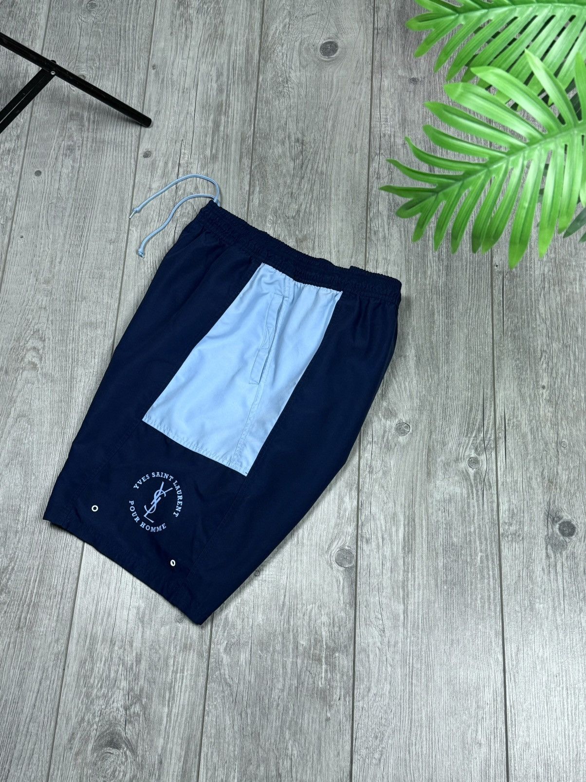 Designer × Vintage × Yves Saint Laurent VINTAGE SHORTS 🩳 YVES SAINT LAURENT BIG LOGO SIZE XXL Size US 38 / EU 54 - 11 Thumbnail