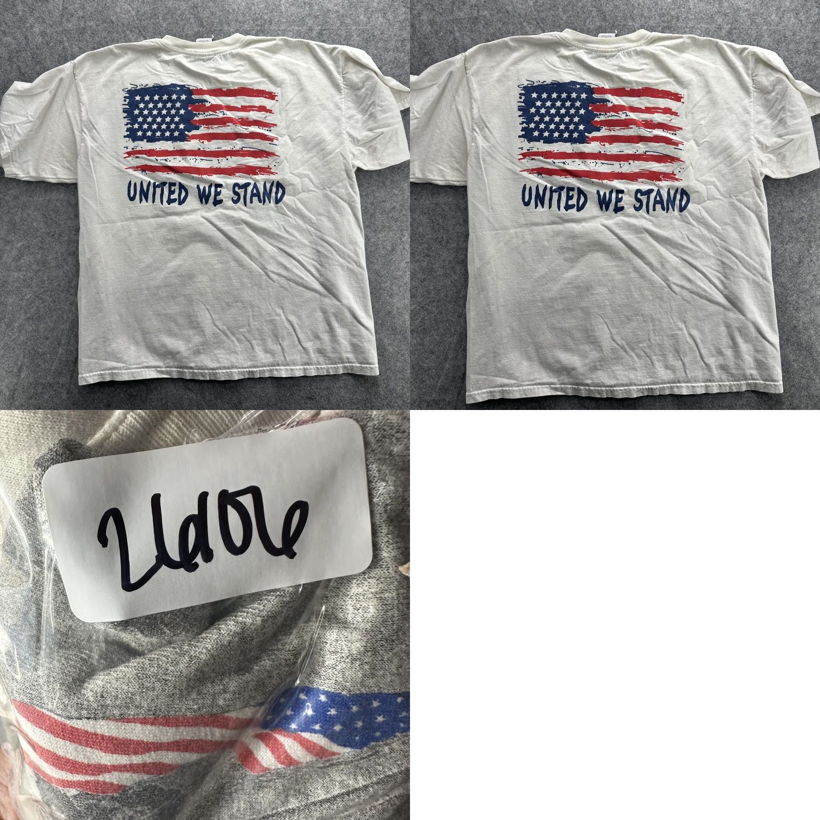 Gildan Graphic United We Stand Shirt Mens XL White American Flag 9/11 Firefighters Size US XL / EU 56 / 4 - 9 Thumbnail