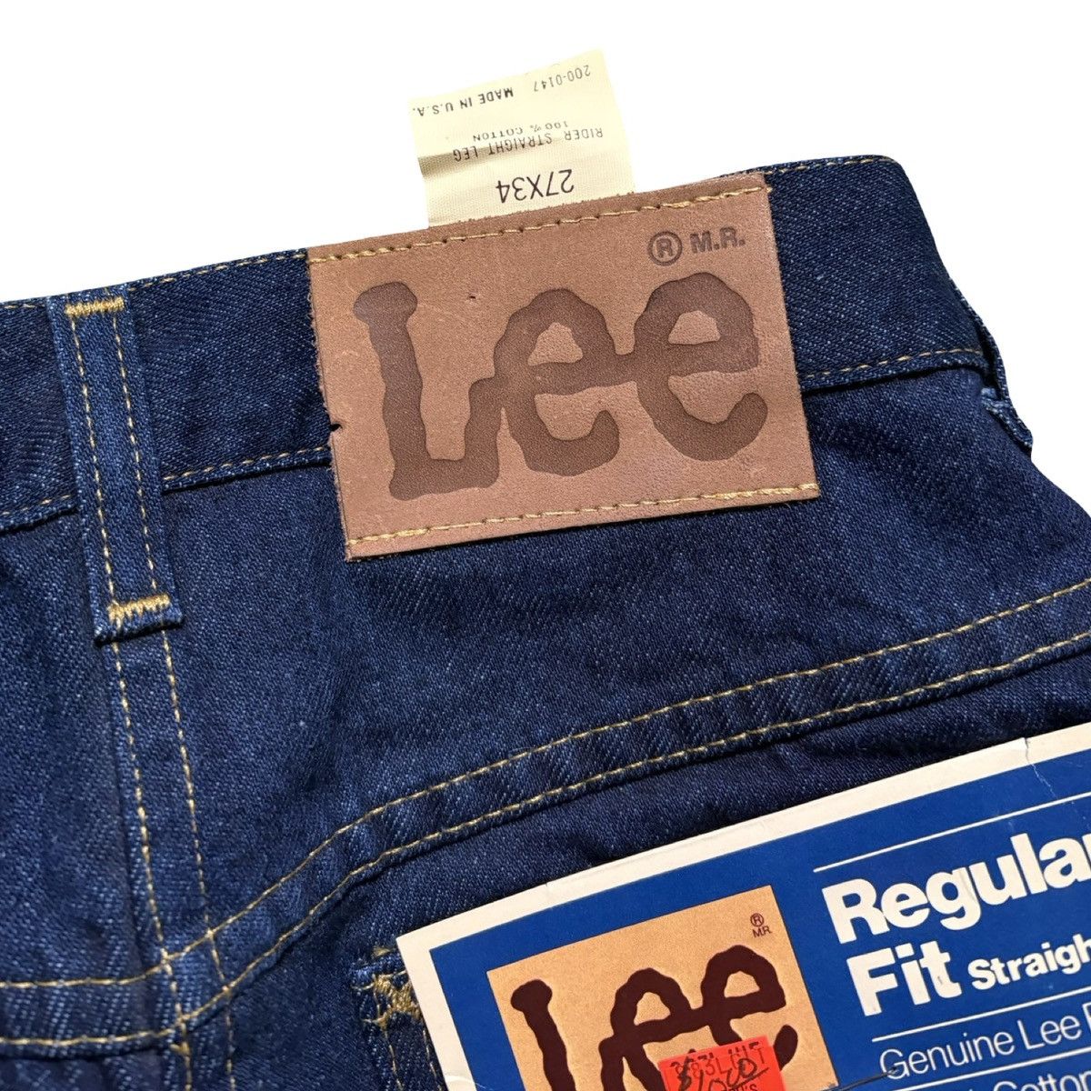 Lee Vintage 80s 90s Lee Rider Denim Jeans Dark Wash 27x34 NOS Size 27" / US 4 / IT 40 - 2 Thumbnail