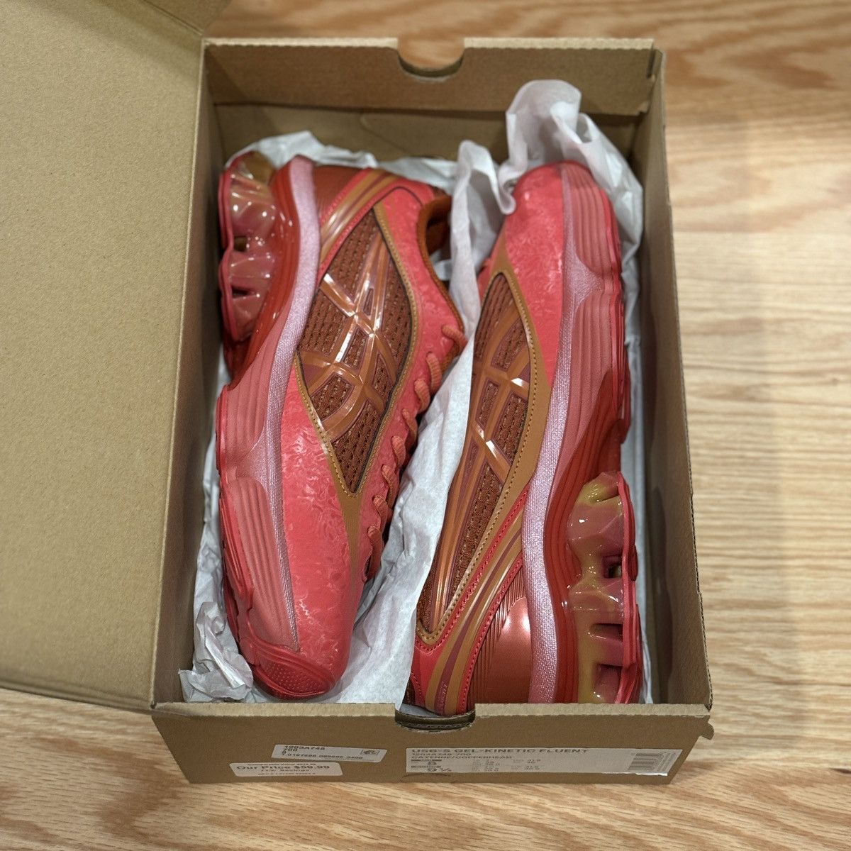 Asics × Kiko Kostadinov ASICS Kiko Kostadinov x US6-S Gel Kinetic Fluent Cayenne Size US 8 / EU 41 - 8 Thumbnail