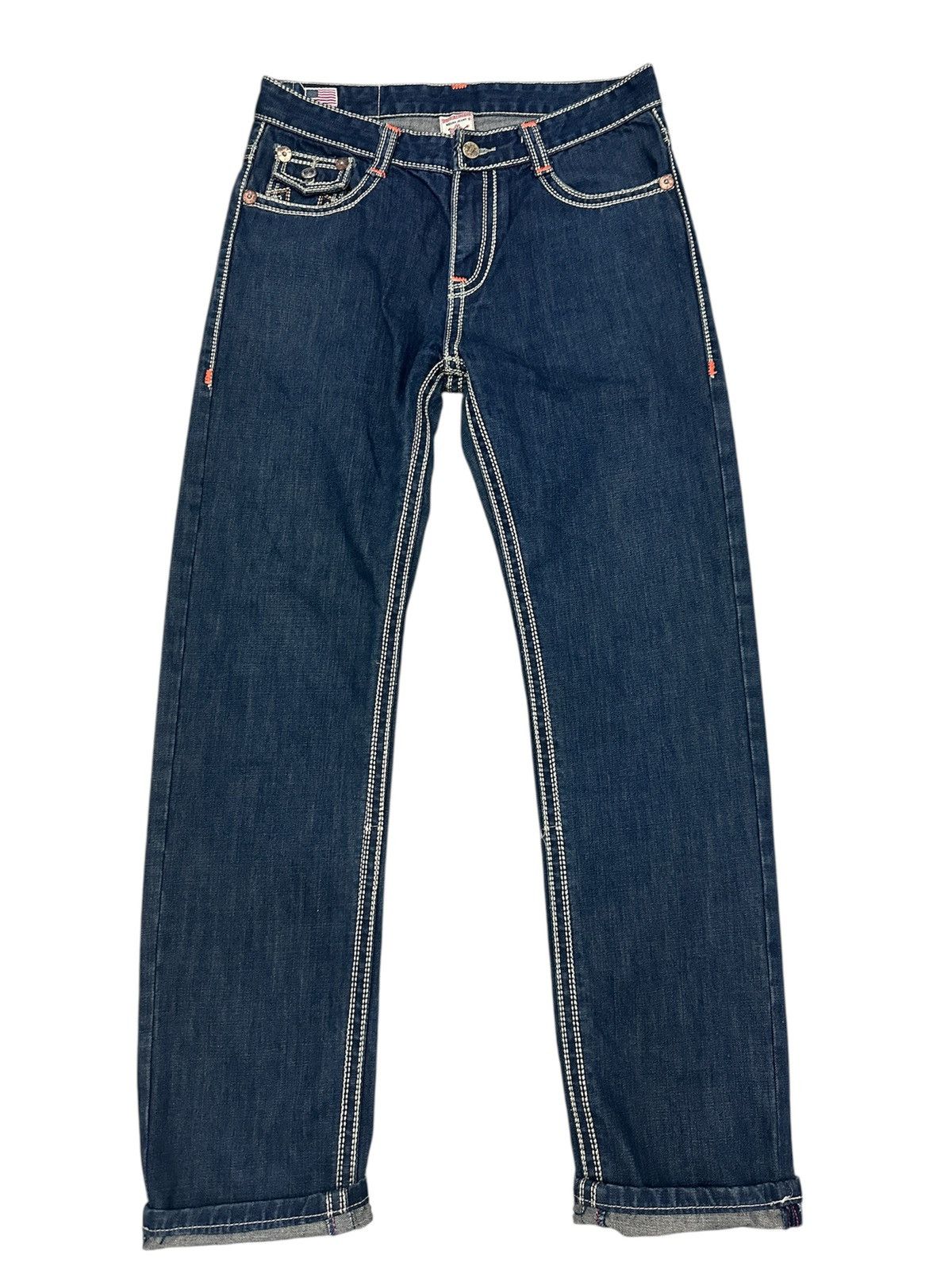 True Religion 🔥🔥🔥True Religion World Tour blue denim jeans Size US 32 / EU 48 - 2 Thumbnail