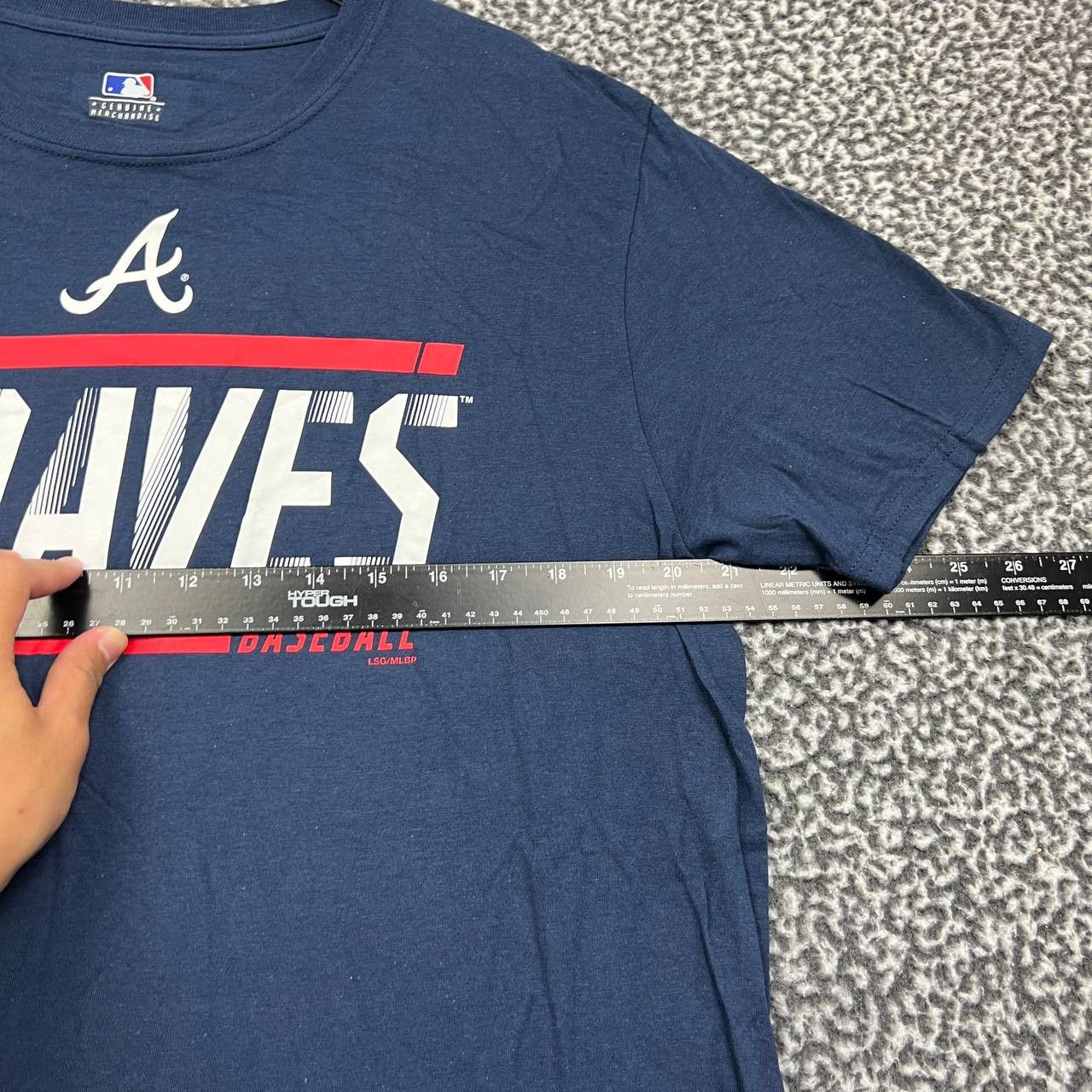 MLB Atlanta Braves Shirt Men Blue MLB Crew Neck Cotton New L Size US L / EU 52-54 / 3 - 3 Thumbnail