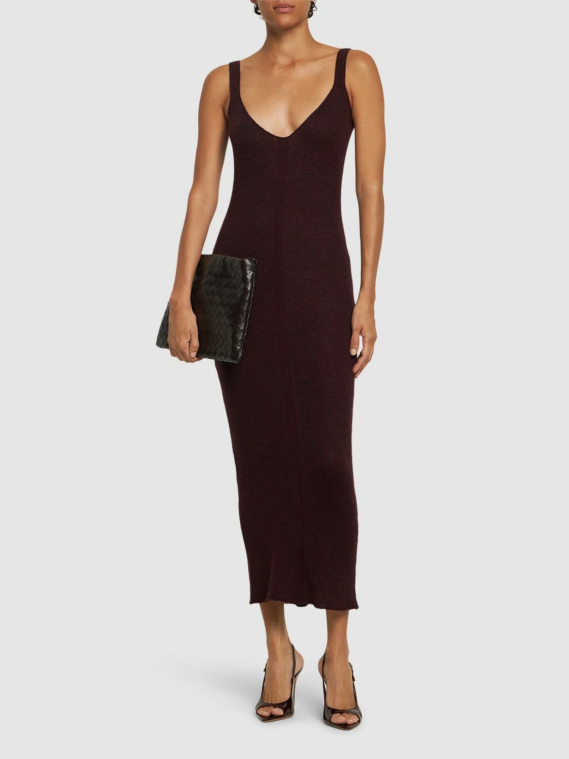 16Arlington o1mle1125 Alleno Midi Dress in Red Size M / US 6-8 / IT 42-44 - 2 Thumbnail