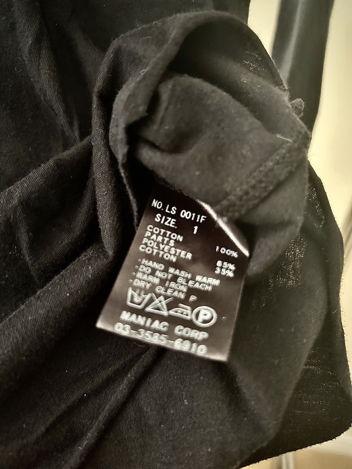If Six Was Nine If Six Was Nine Black “Tuxedo” Henley LS Size US M / EU 48-50 / 2 - 6 Thumbnail