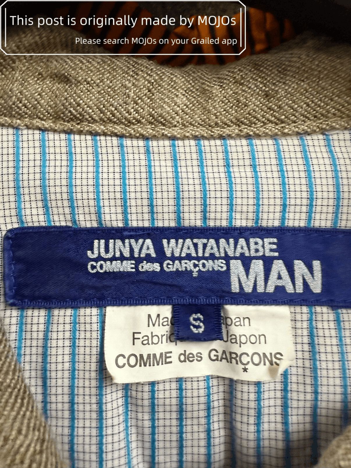 Junya Watanabe Junya Watanabe Linen Patch Half Zip Jacket mojos5720 Size US S / EU 44-46 / 1 - 6 Thumbnail