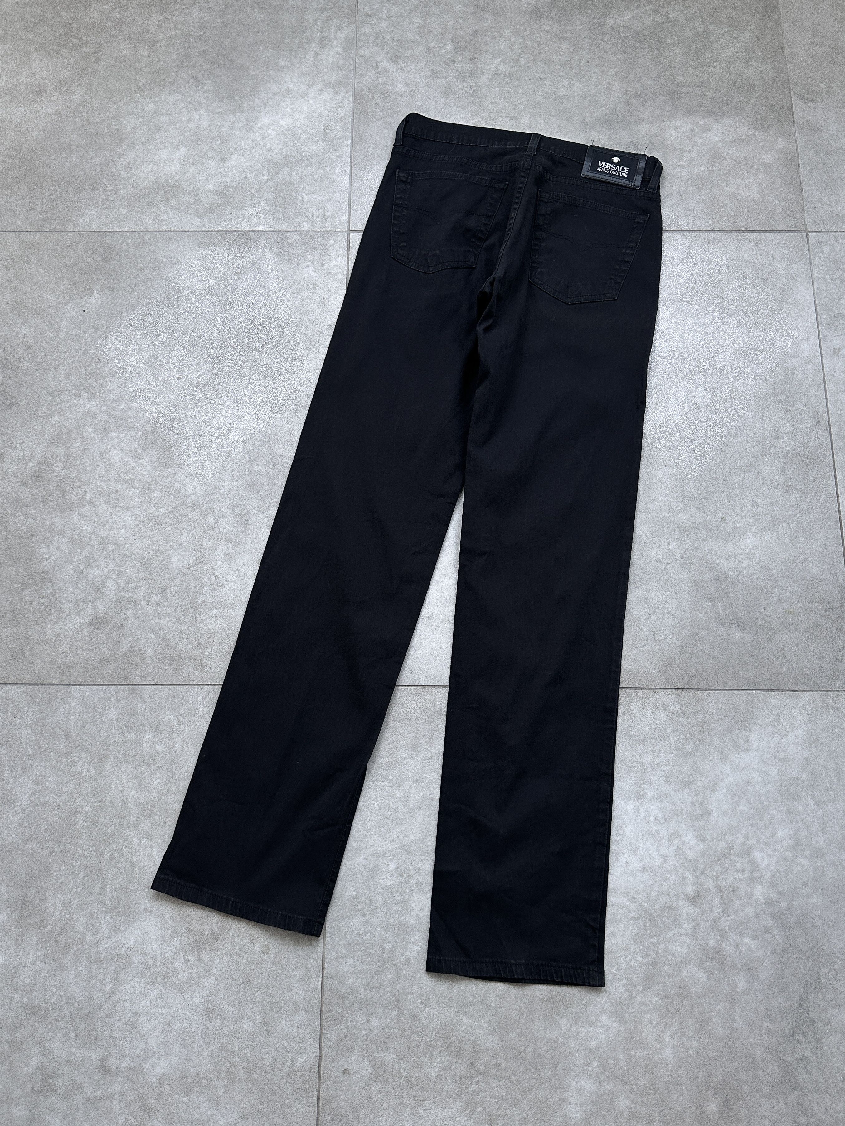 Versace Vintage Versace Jeans Couture Black Trousers Pants Size 27" / US 4 / IT 40 - 3 Thumbnail