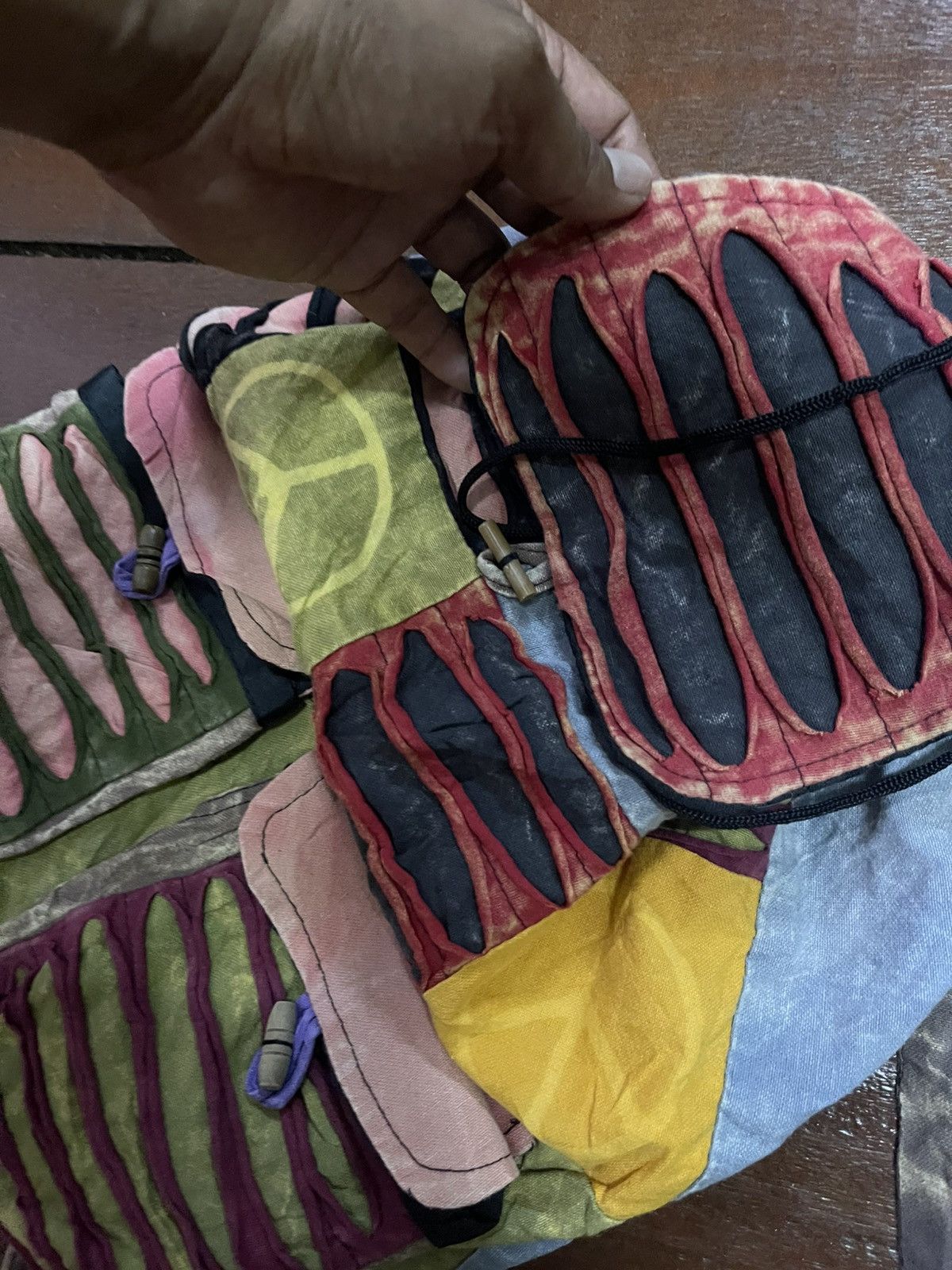 Japanese Brand Custom Dyed Multicolor Fanny Rucksack Bagpack Size ONE SIZE - 8 Thumbnail