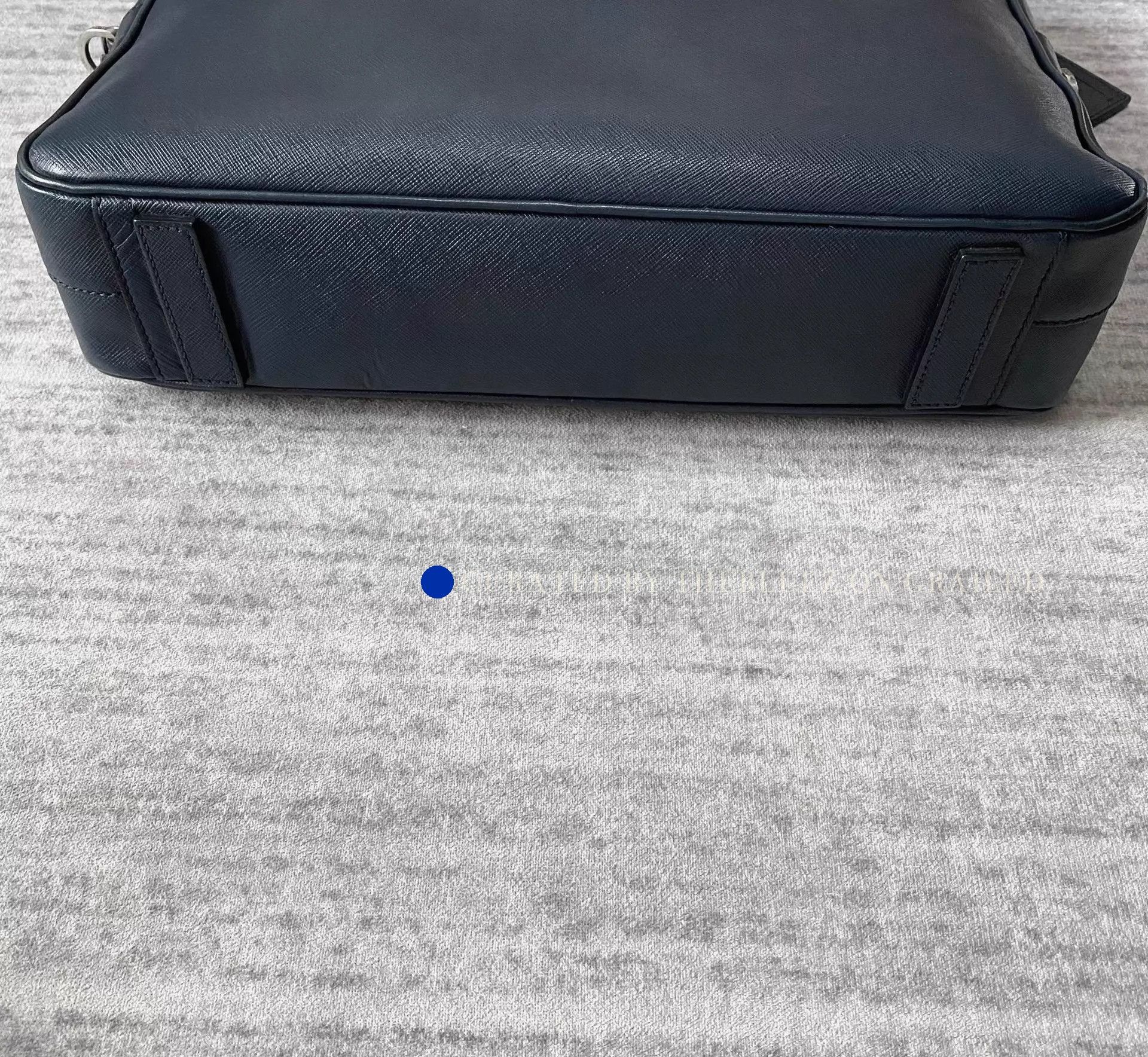 Prada Navy Briefcase in Excellent Condition Size ONE SIZE - 1 Preview