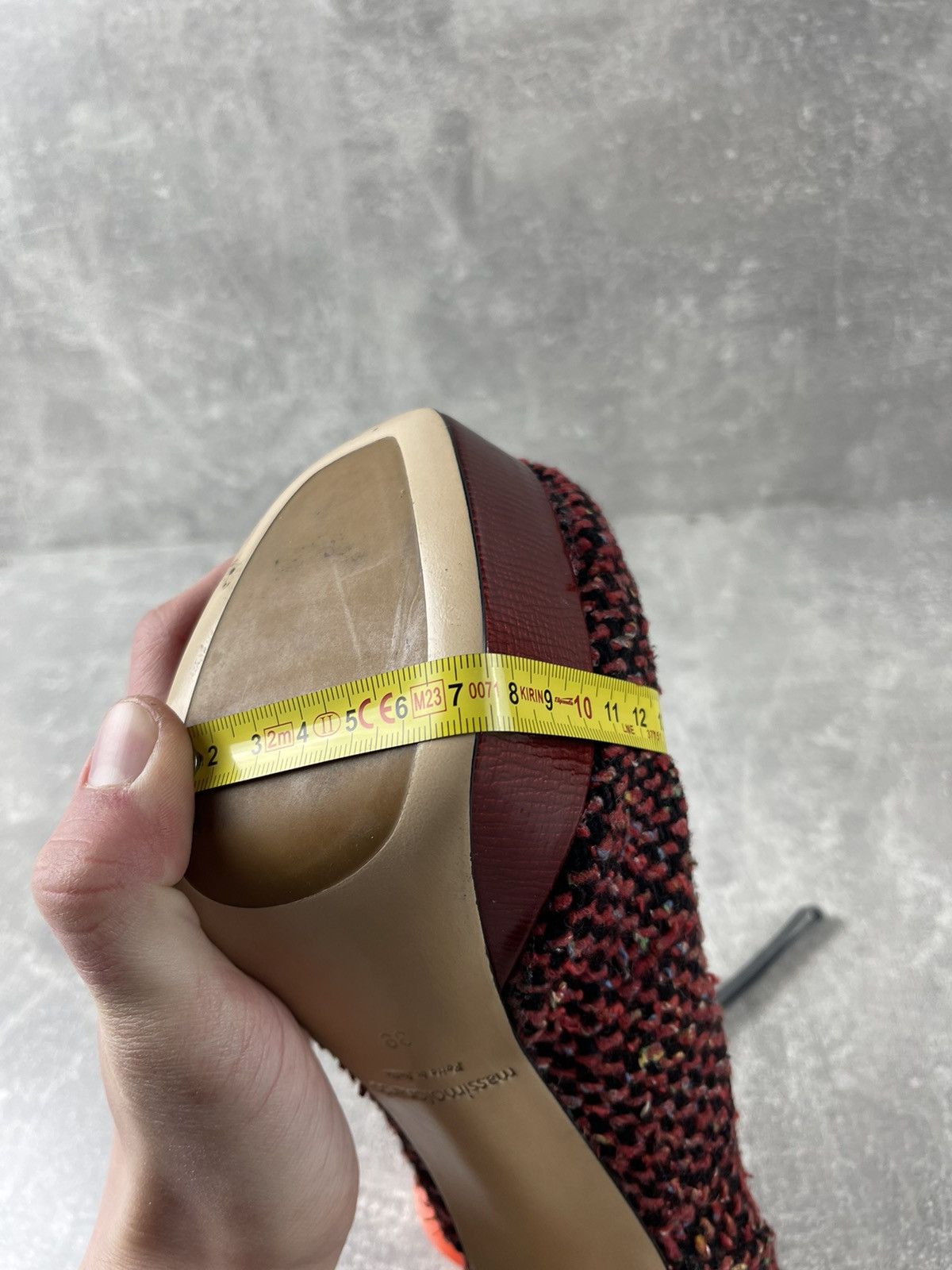 Other Massimolonardo Red Platform Heels Size US 8 / IT 38 - 10 Thumbnail