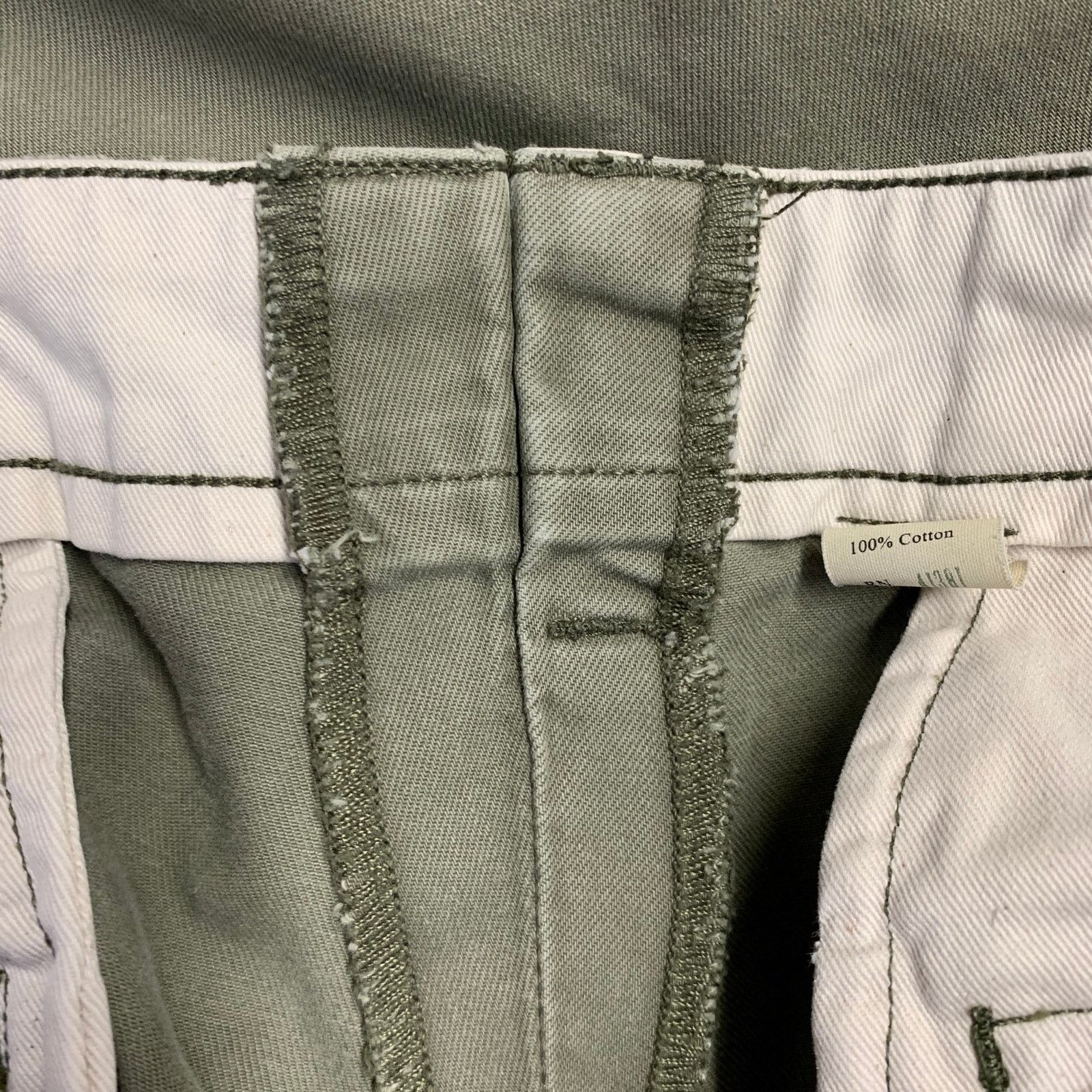 Ralph Lauren RRL by RALPH LAUREN Olive Cotton Straight Casual Pants Size US 31 - 7 Thumbnail