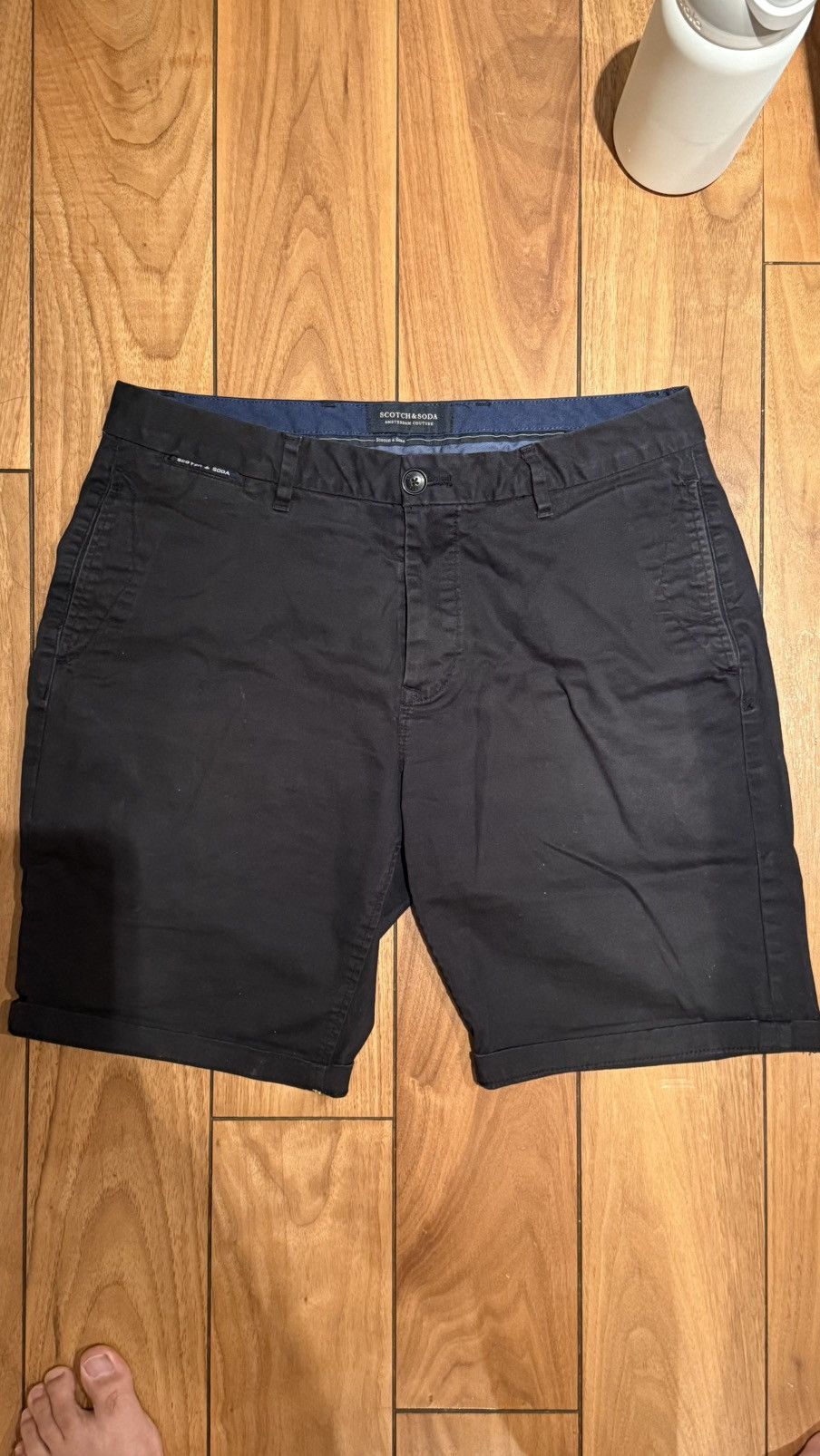 Scotch & Soda ESSENTIALS — STUART COTTON-BLEND TWILL SHORT Size US 31 - 1 Thumbnail