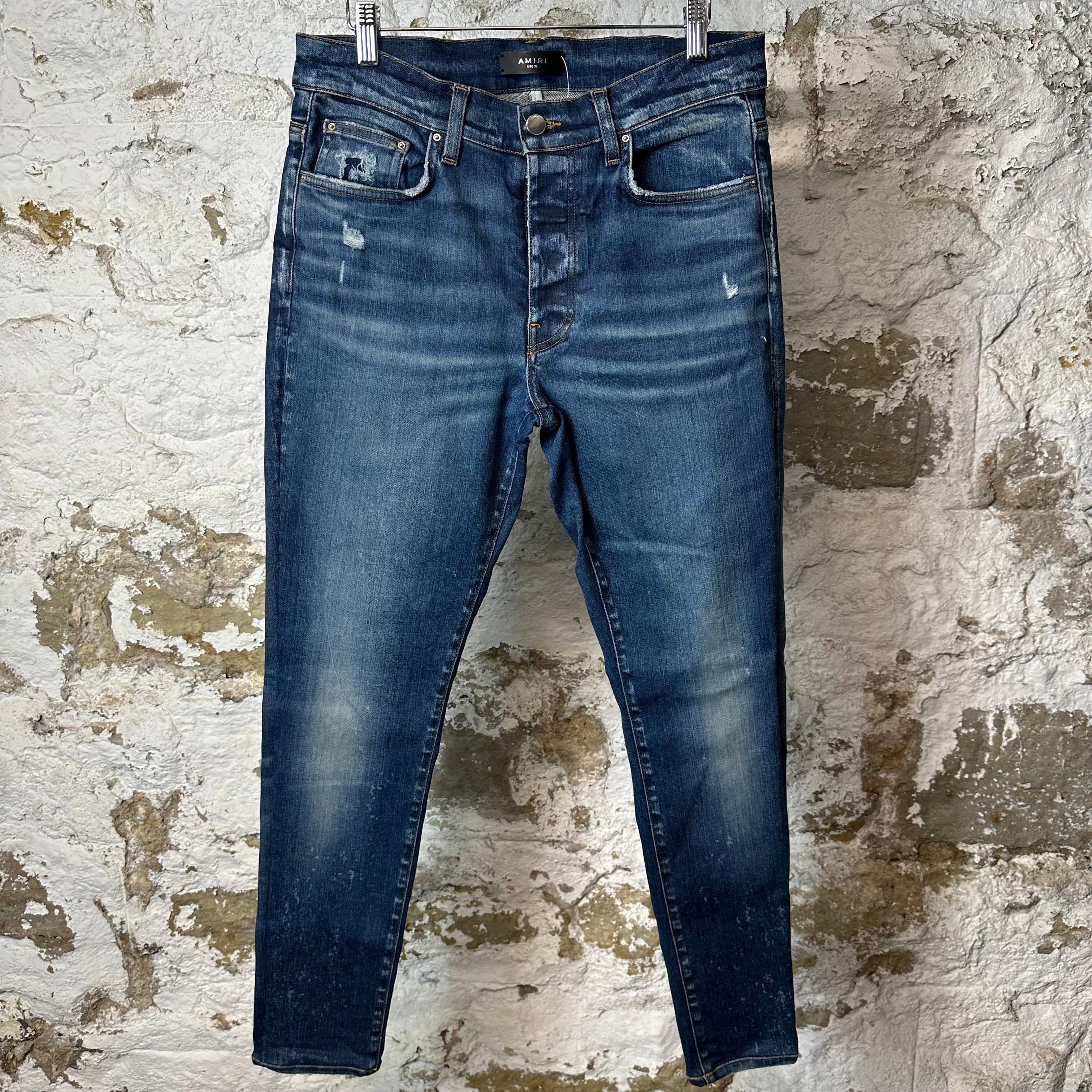 Amiri Amiri Plain Dark Blue Denim Jeans Sz 32 Size US 32 / EU 48 - 1 Thumbnail