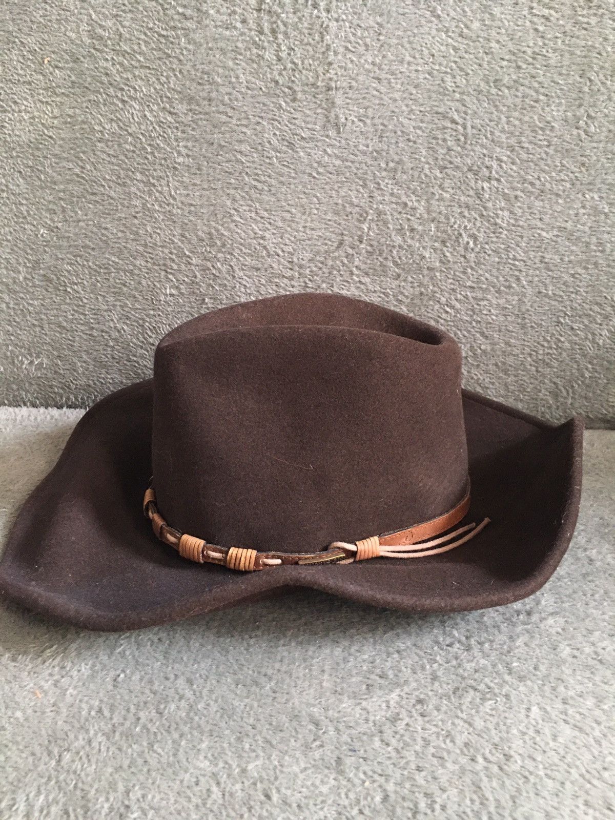 Stetson Stetson Vintage Keeline Brown Wool Cowboy Hat Size S/55 cm Size ONE SIZE - 5 Thumbnail