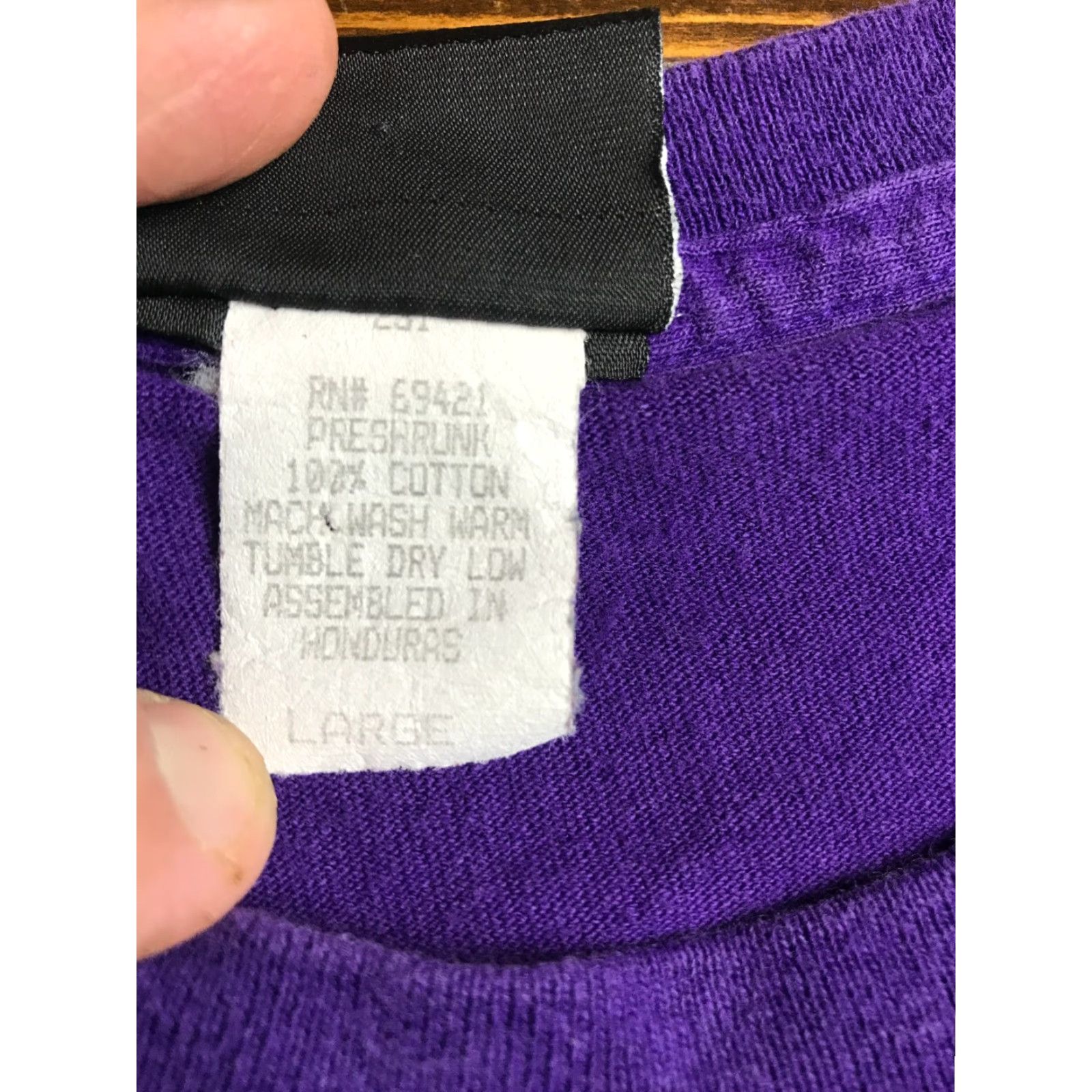 Reebok VINTAGE Reebok Shirt Men L Purple NFL Minnesota Vikings Brett Favre #4 Size US L / EU 52-54 / 3 - 6 Thumbnail