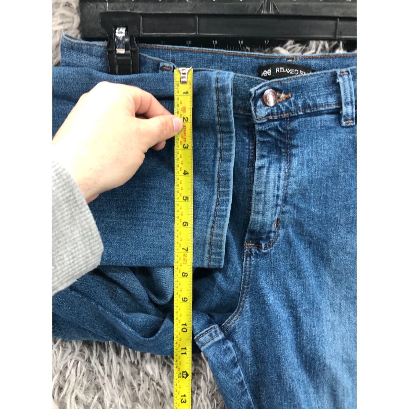 Lee Lee Petite Relaxed Fit Jeans Size 8P Womens Medium Wash Blue Size 30" / US 8 / IT 44 - 4 Thumbnail