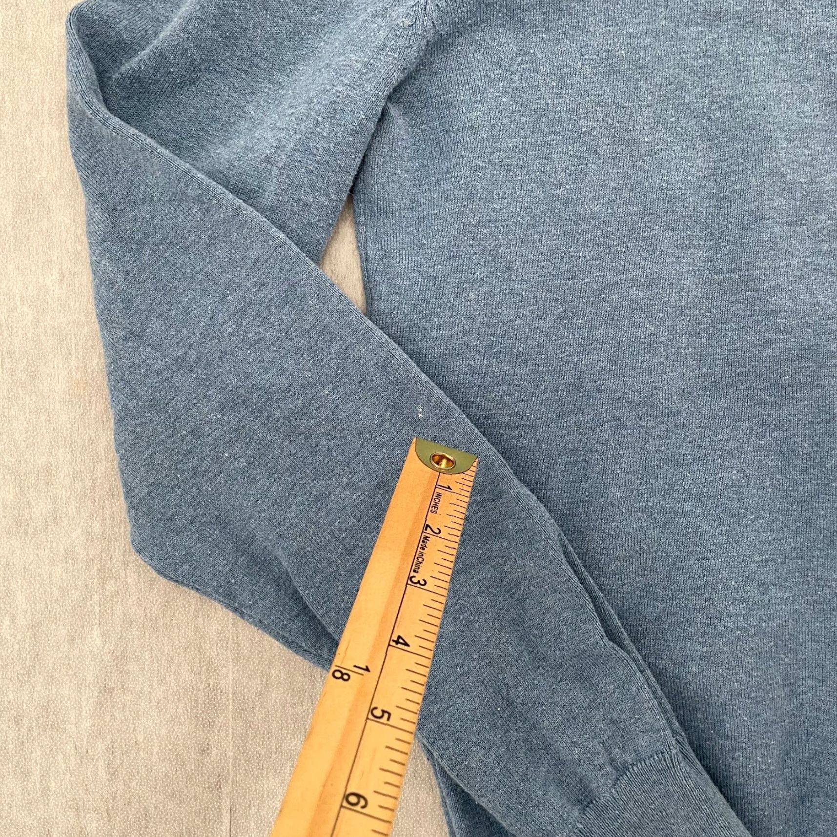 Vintage VINTAGE Luigi Borrelli Sweater Pullover Knit Adult Small Blue City V-Neck Mens Size US S / EU 44-46 / 1 - 5 Thumbnail