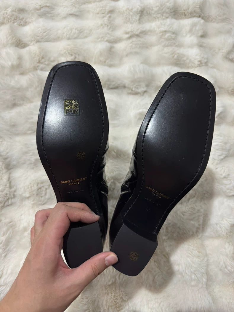 Saint Laurent Paris Saint Laurent Paris Black gold patent leather men's boots Size US 9 / EU 42 - 7 Thumbnail