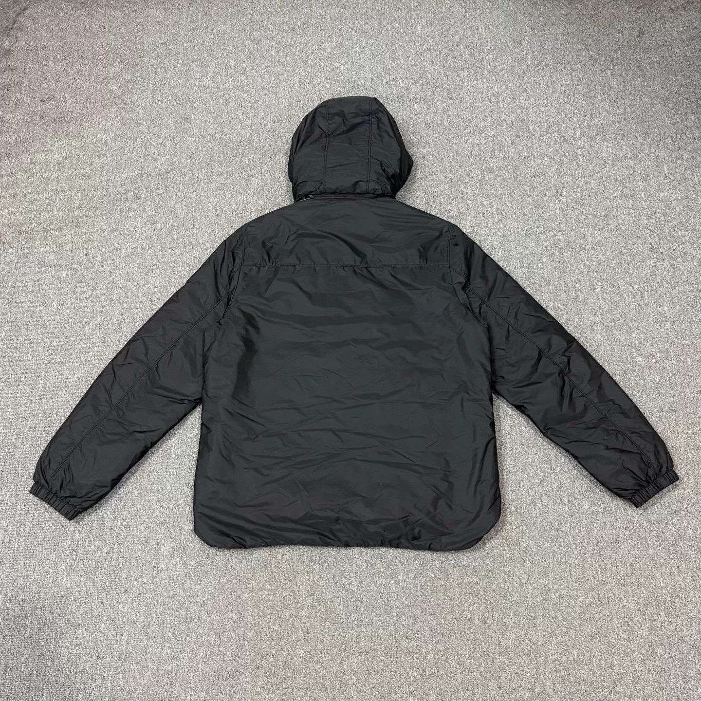 Prada Prada Messi recycled nylon black logo puffer jacket size 50 Size US M / EU 48-50 / 2 - 2 Thumbnail