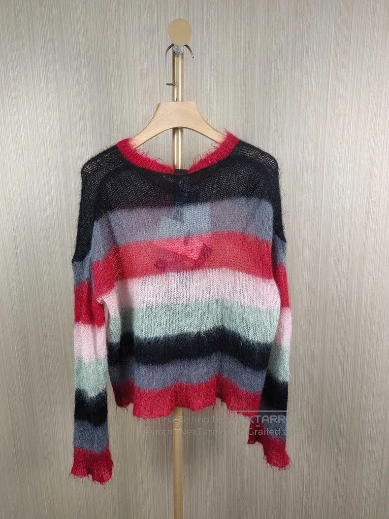 Loewe Loewe Striped Mohair Sweater Size XS / US 0-2 / IT 36-38 - 2 Thumbnail