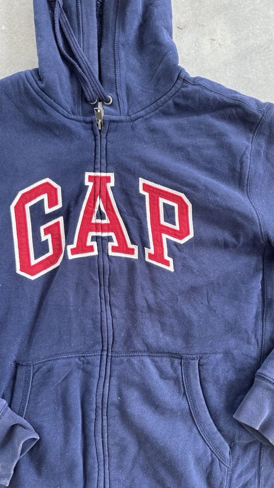 Gap × Vintage GAP HOODIE SHERPA INNER SPELLOUT HOODIE Size US S / EU 44-46 / 1 - 2 Thumbnail