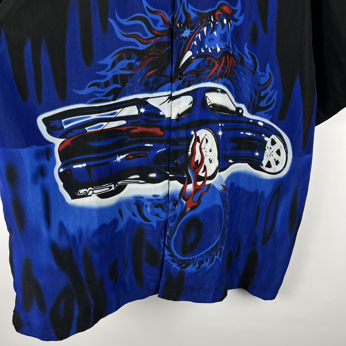 Vintage Vintage Japanese Dragon Mazda rx-7 rare y2k crazy shirt 90’s Size US XL / EU 56 / 4 - 5 Thumbnail