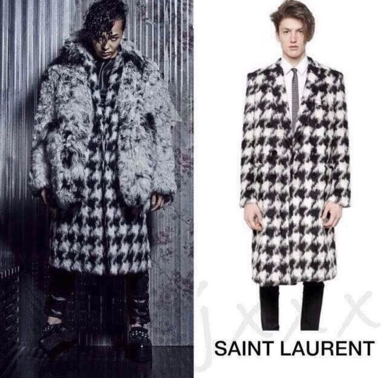 Saint Laurent Paris Saint Laurent Paris 14fw Thousand Bird Grid Coat-2506 Size US XS / EU 42 / 0 - 8 Thumbnail