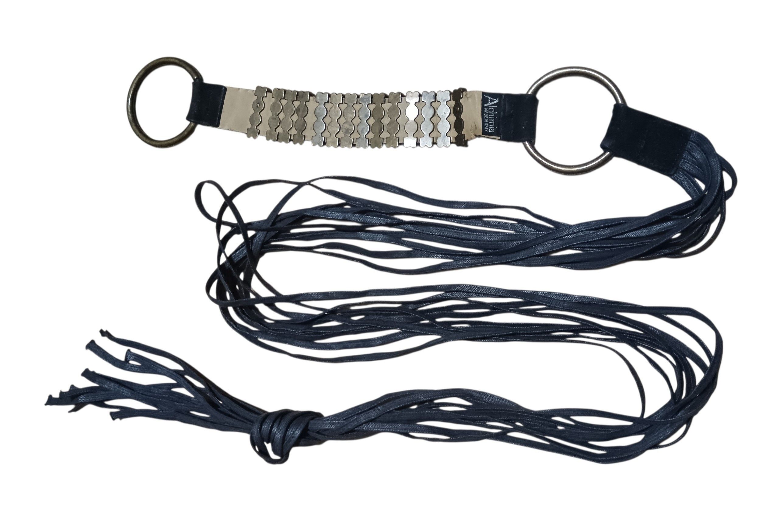 Genuine Leather ALCHIMIA BRASS FRINGED BONDAGE SUADE LEATHER BELT Size ONE SIZE - 2 Thumbnail