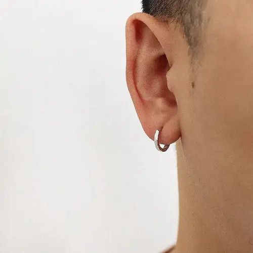 Vintage 100%925 silver retro punk earrings Size ONE SIZE - 3 Thumbnail