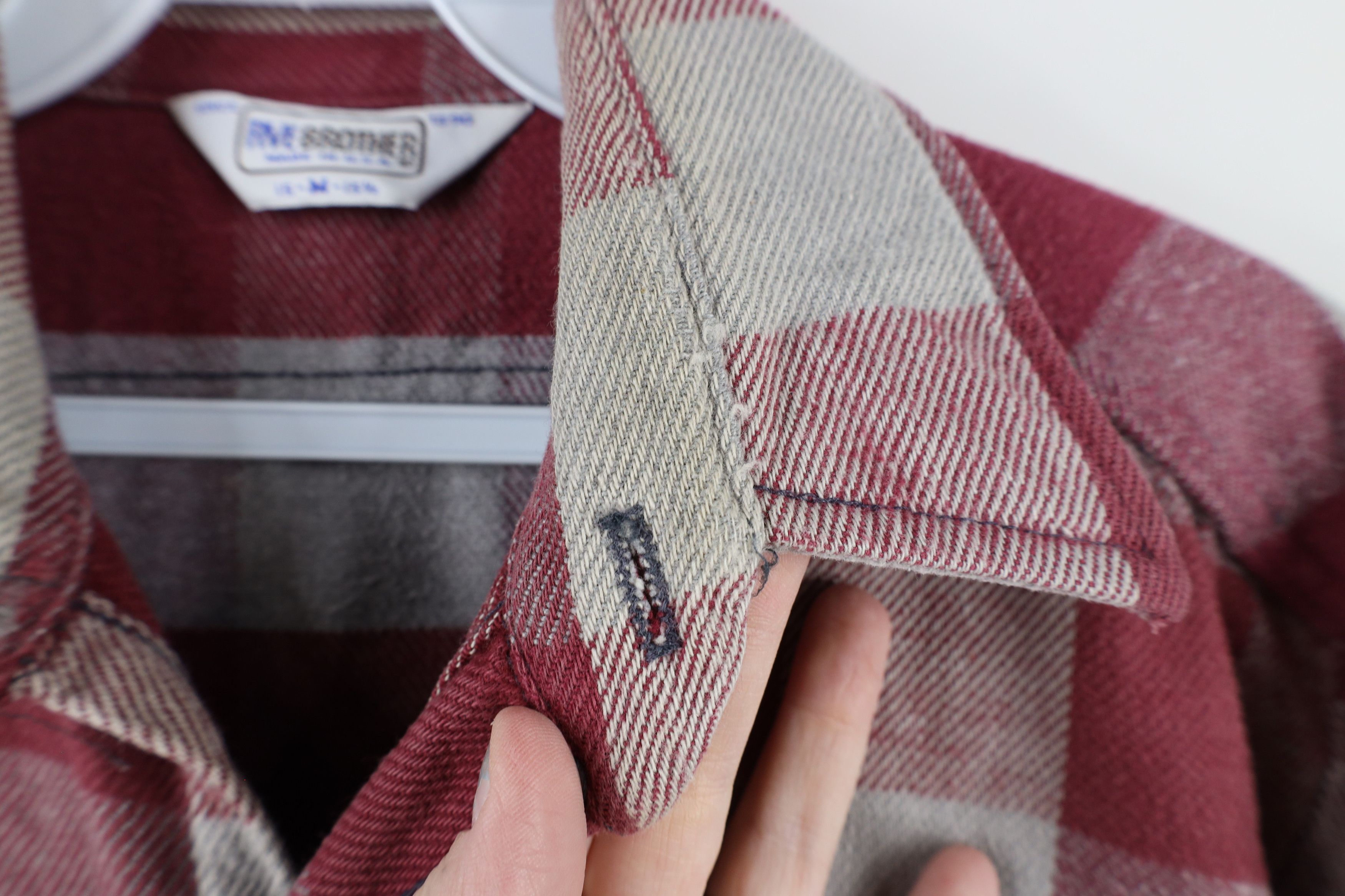 FiveBrother × Vintage Vintage 70s Five Brother Flannel Collared Button Shirt USA Size US M / EU 48-50 / 2 - 6 Thumbnail