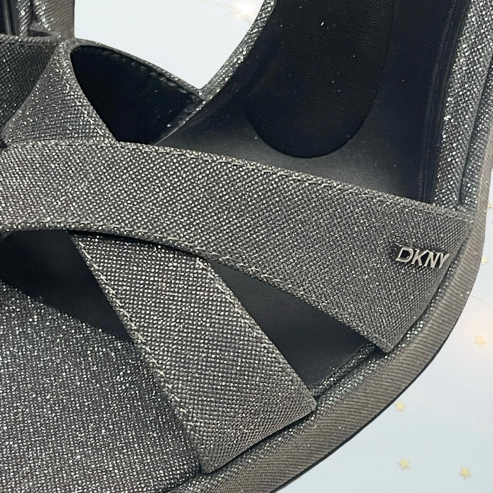 DKNY DKNY - Elegant Black Glitter Women's Heels in size 8 NWOT Size US 8 / IT 38 - 3 Thumbnail
