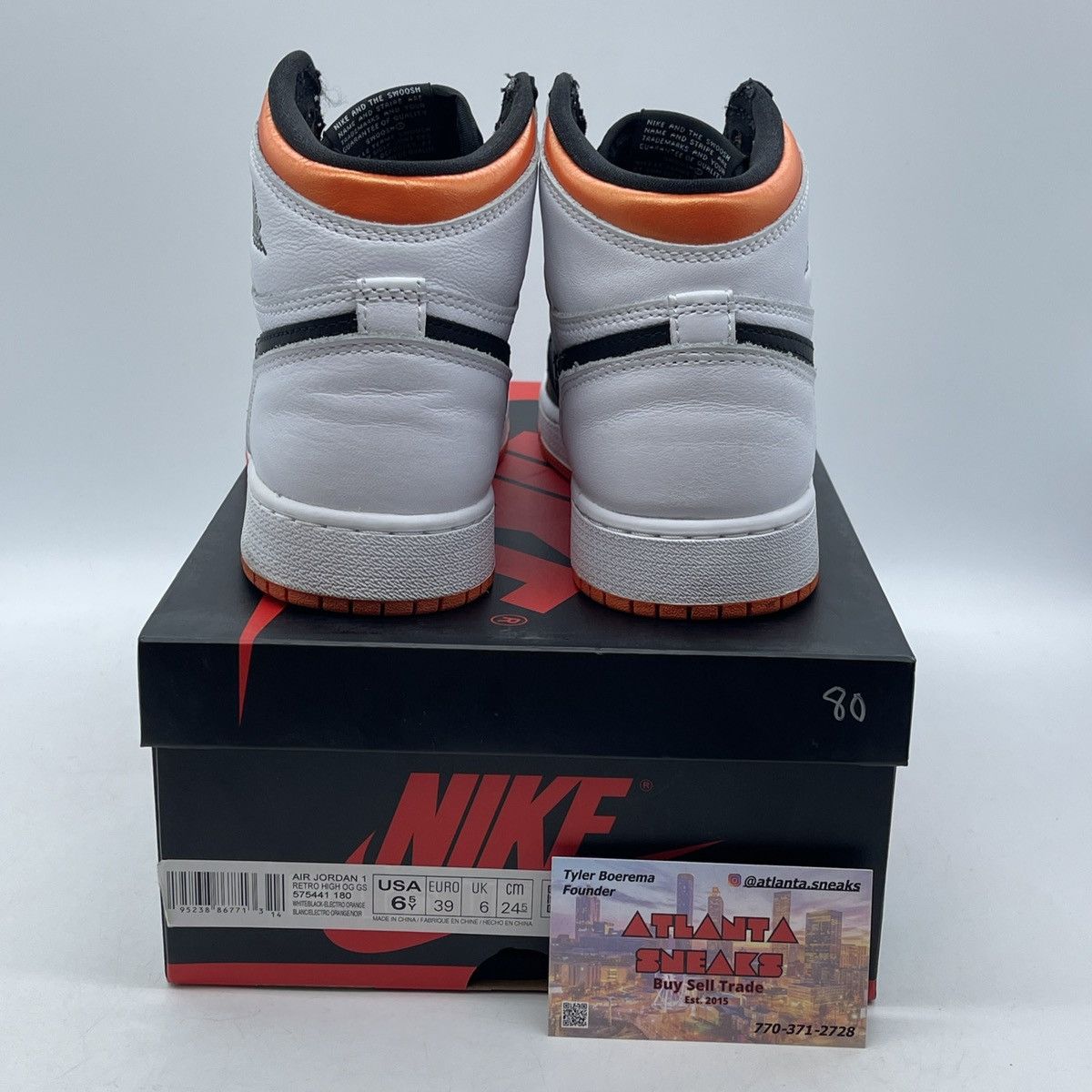 Jordan Brand Air Jordan 1 high electric orange Size US 6.5 / EU 39-40 - 3 Thumbnail