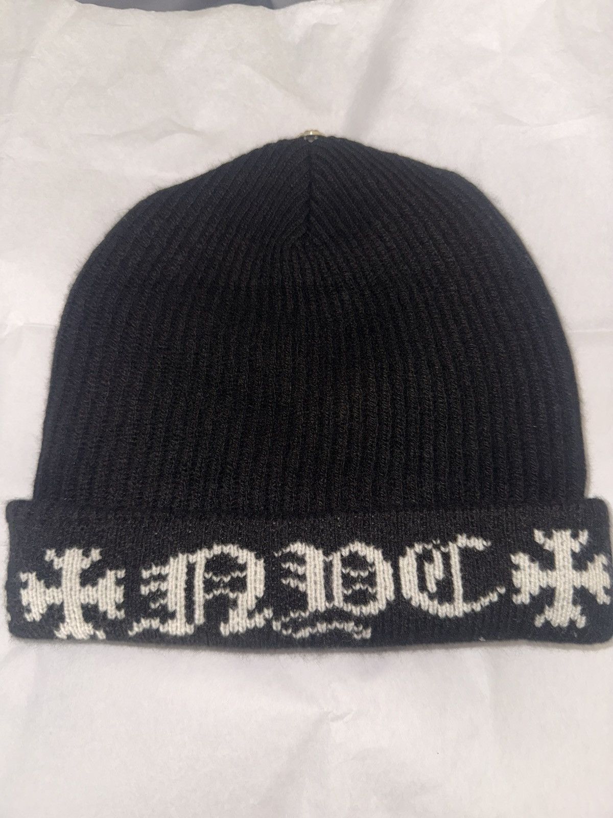 Chrome Hearts CH Cashmere ‘Big Daddy” Beanie Size ONE SIZE - 2 Thumbnail