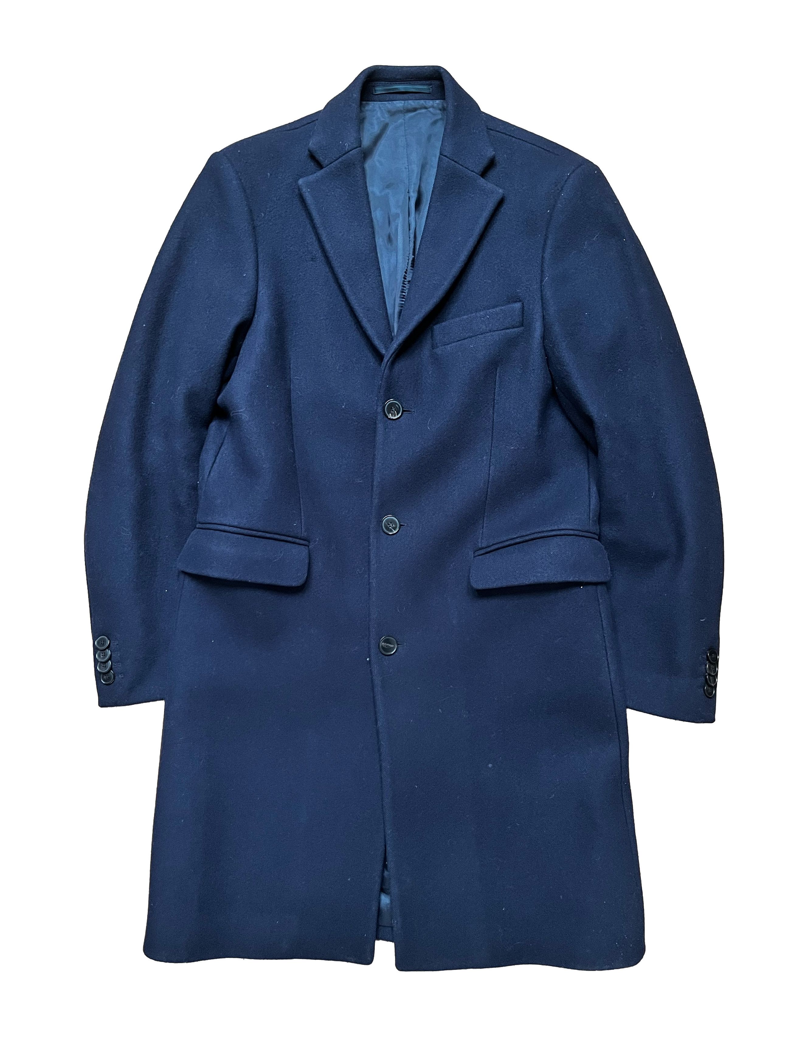 image of Acne Studios Navy Overcoat Wool, Men's (Size Small)