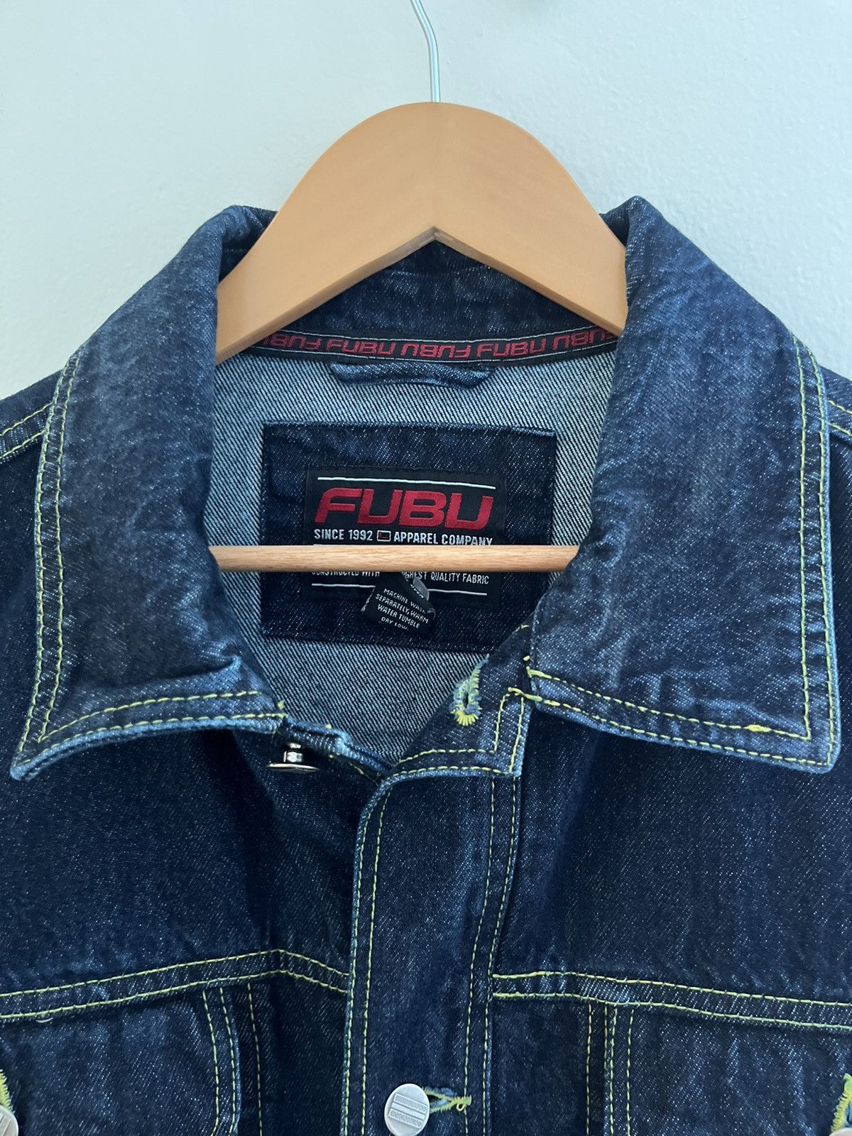 Fubu Vintage 90’s FUBU Collection Limited Edition Denim Jacket Size US XL / EU 56 / 4 - 10 Thumbnail