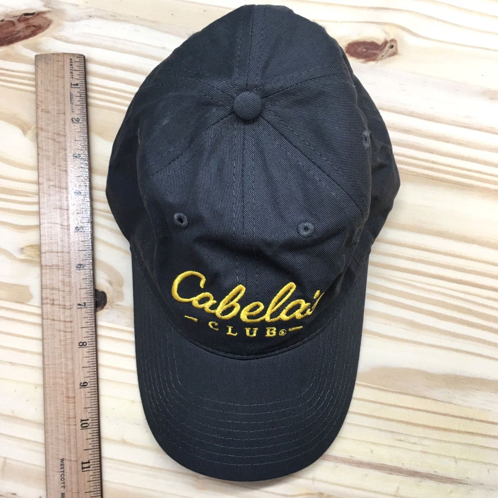 Vintage Cabela's Baseball Cap Gray Unisex OSFA Adjustable Curved Brim Embroidered Logo Outdoor Mens Size ONE SIZE - 4 Thumbnail
