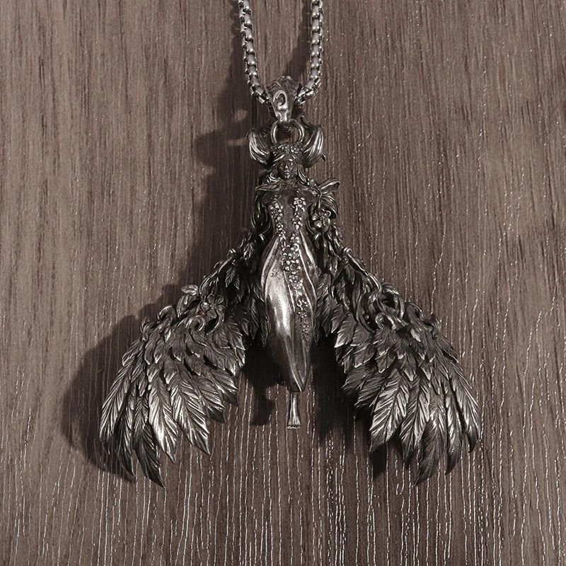 Jewelry Angle Wings Pendant Necklace Size ONE SIZE - 1 Thumbnail