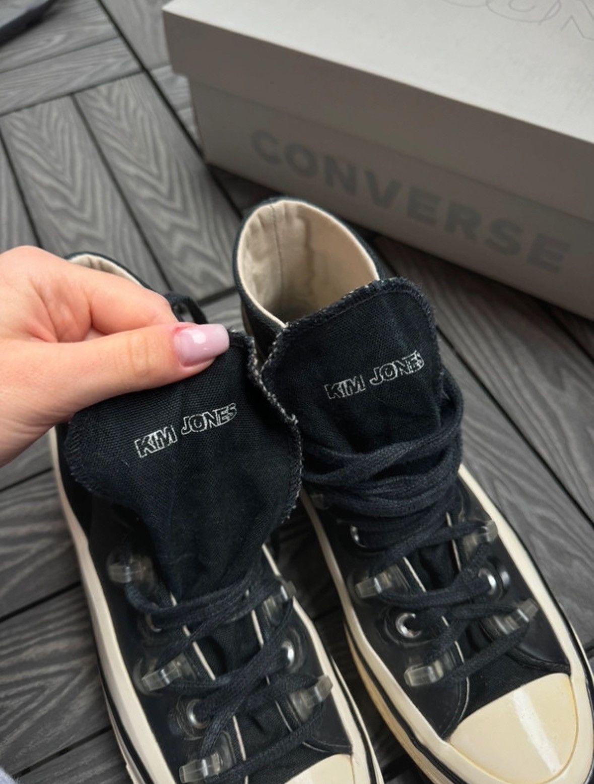 Converse × Kim Jones Converse x Kim Jones Black High Top Sneakers Size US 9 / IT 39 - 8 Thumbnail