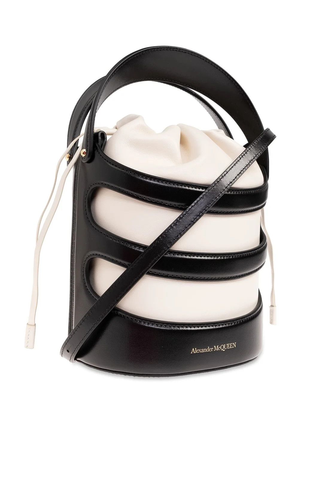 Alexander McQueen o1w1db10925 Size: OS/The Rise Mini Bucket in Black/White Size ONE SIZE - 2 Thumbnail