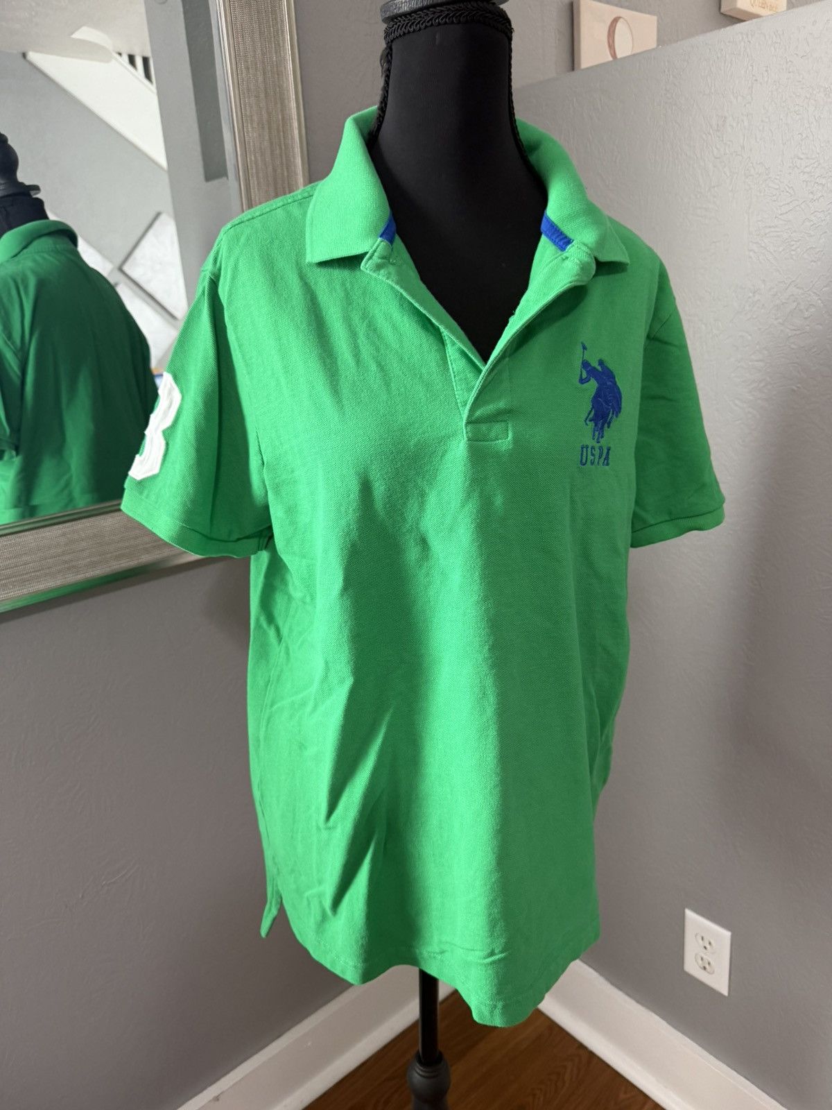 U.S. Polo Assn. U.S. Polo Assn. Preppy Golf Player 3 Pique Polo Shirt Med Size US M / EU 48-50 / 2 - 2 Thumbnail