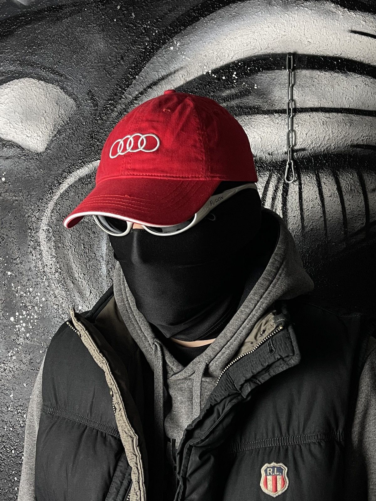 Vintage Vintage Audi Racing Red Y2K Cap Hat Size ONE SIZE - 1 Thumbnail