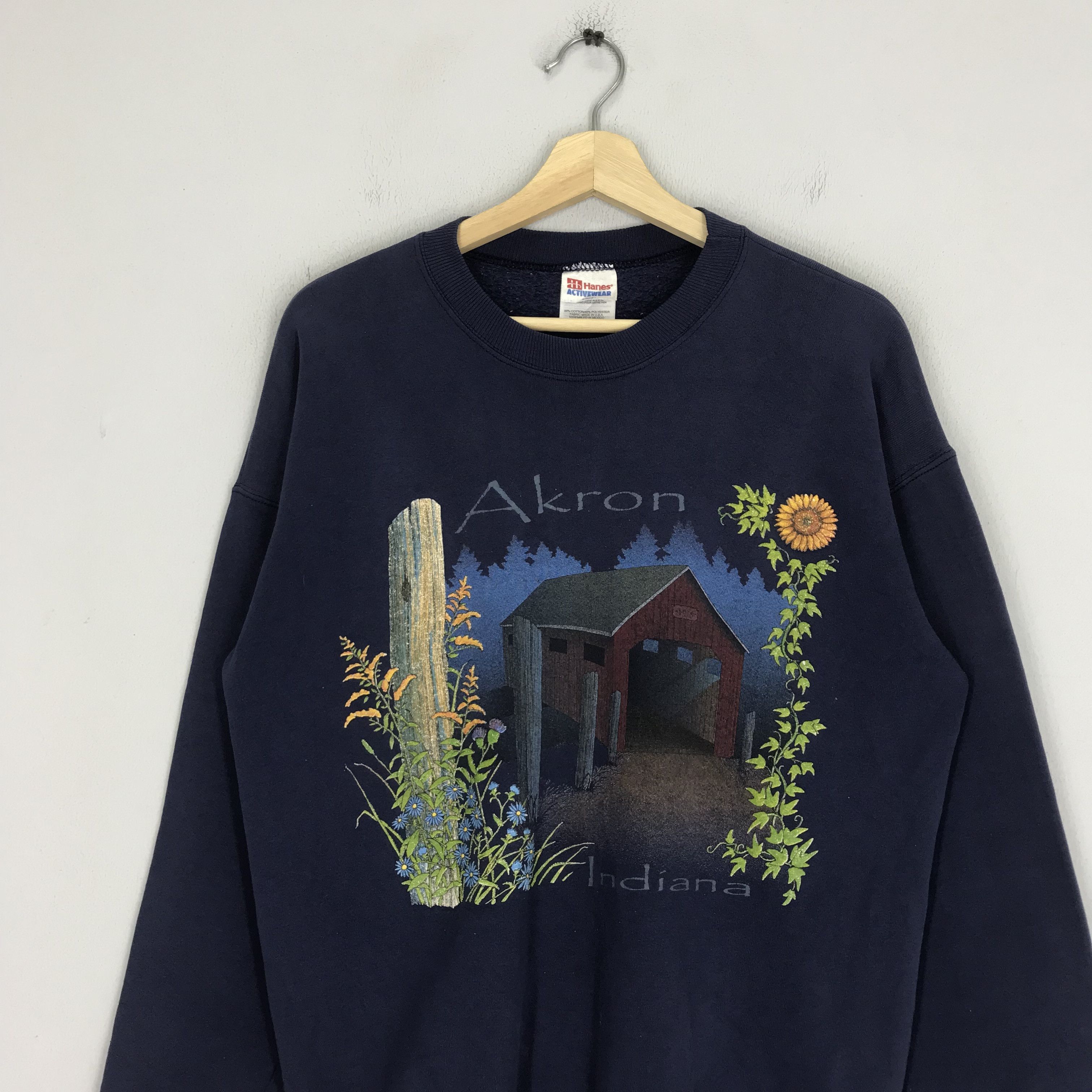 Hanes Vintage Akron Signature Sweatshirt - 62 Size US M / EU 48-50 / 2 - 2 Thumbnail