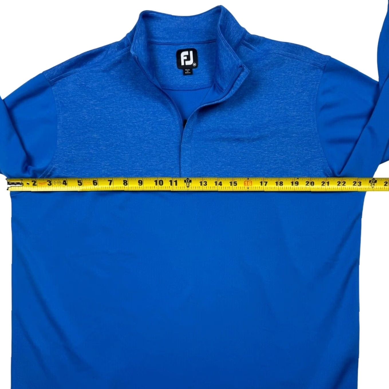 FootJoy FJ Jacket 1/4 Zip Golf Outer Shell Polyester Blue Medium Men
