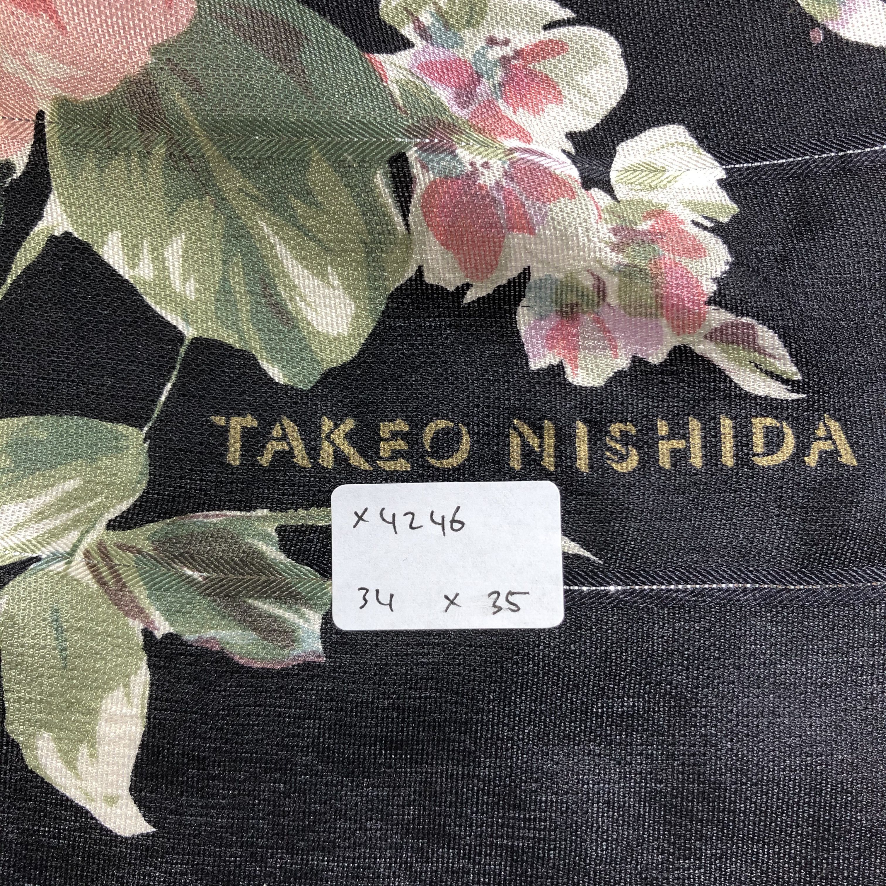 Vintage Vintage Takeo Nishida Silk Scarf Size ONE SIZE - 7 Thumbnail