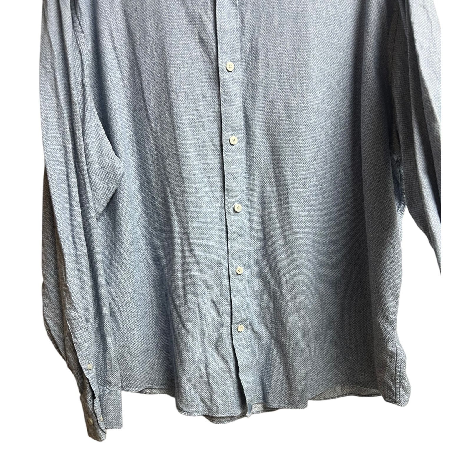 UNTUCKit UNTUCKit Priam Shirt Size XXXL Blue Textured Button Down Size US XXL / EU 58 / 5 - 4 Thumbnail