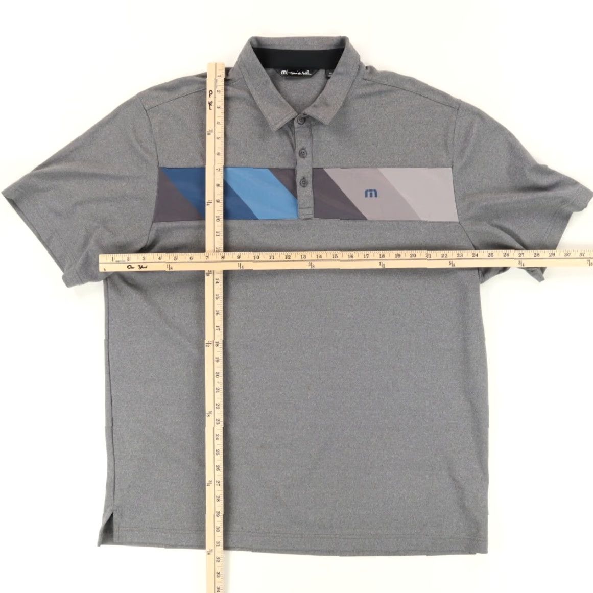 TravisMathew Travis Mathew TPC San Antonio Stretch Polo Shirt Gray Men's 2XL Shirt Polo Men Gray 2XL Size US XXL / EU 58 / 5 - 3 Thumbnail