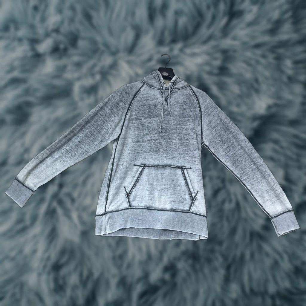 Vintage J. America Hoodie Unisex Adults Large Oversized Pouch Kangaroo Grey Acid Wash Tu Tu' Tun Size L / US 10 / IT 46 - 1 Thumbnail