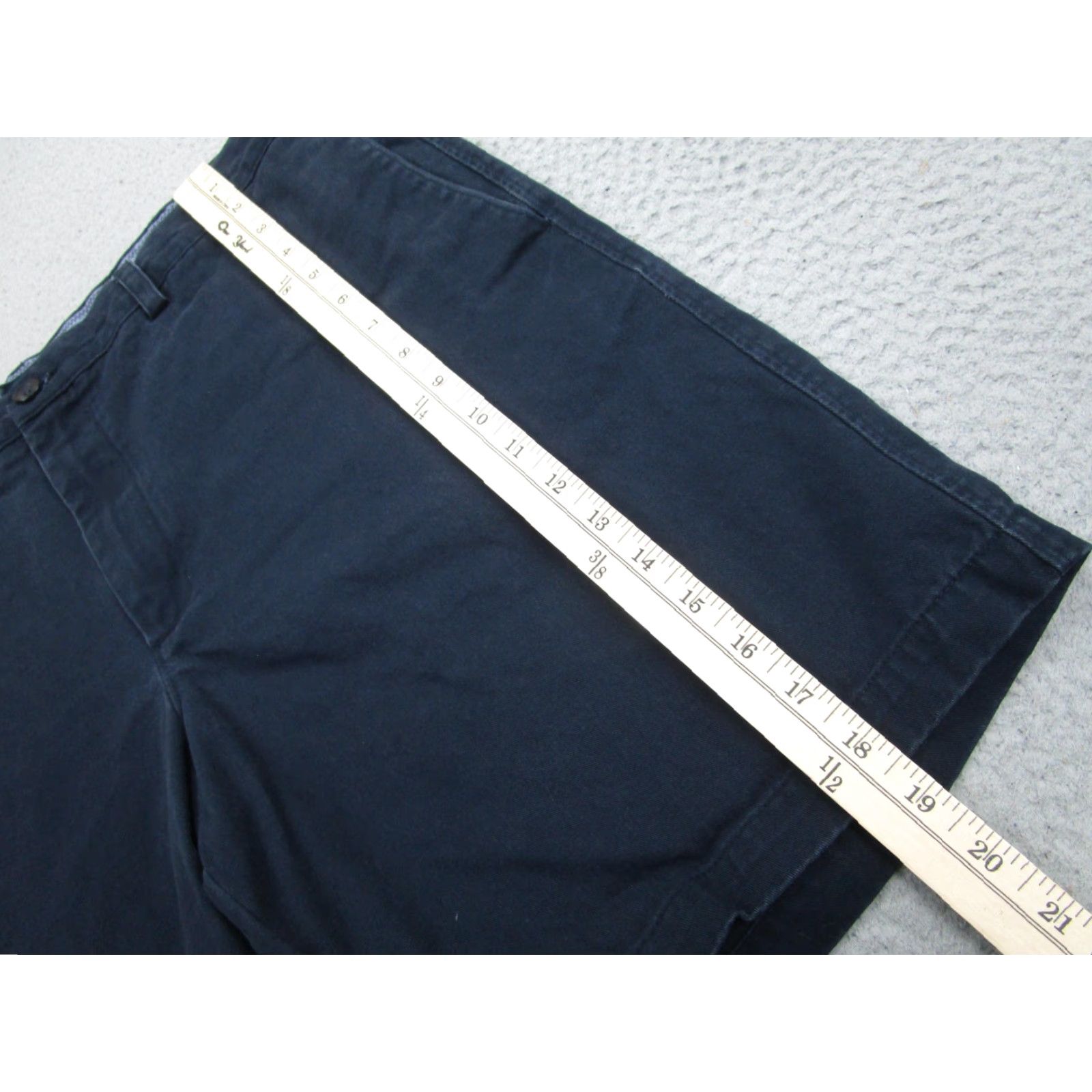 Banana Republic Banana Republic Shorts Mens 38 Navy Blue Aiden Chino Cotton Flat Front Casual Size US 38 / EU 54 - 3 Thumbnail