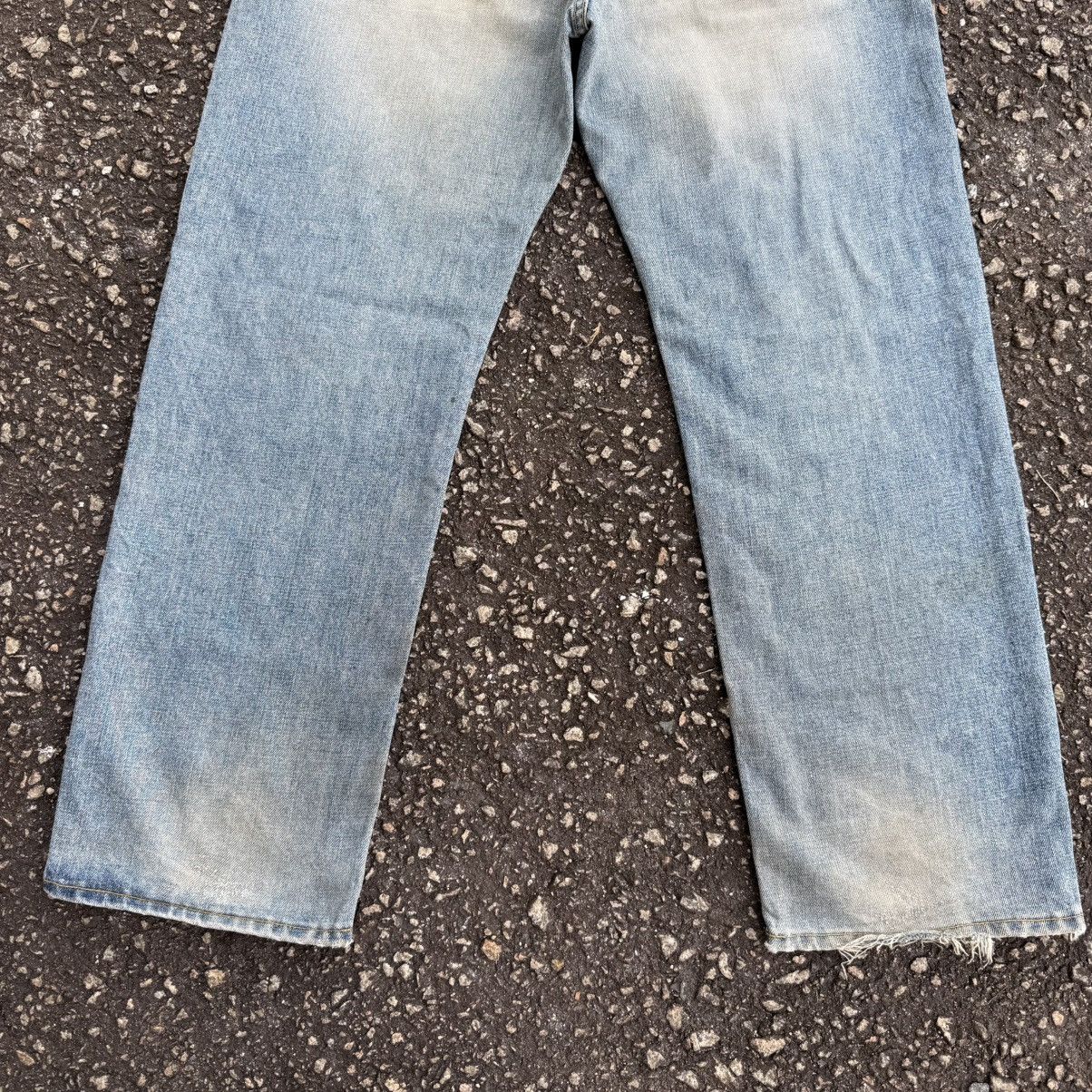 Japanese Brand Vintage Japanese Brand Faded Rusty Blue Denim Jean Pants Size US 35 - 10 Thumbnail