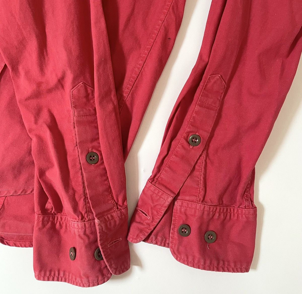 Yohji Yamamoto TAX FREE 🇺🇸 yohji yamamoto y’s for men red button up shirt Size US M / EU 48-50 / 2 - 3 Thumbnail
